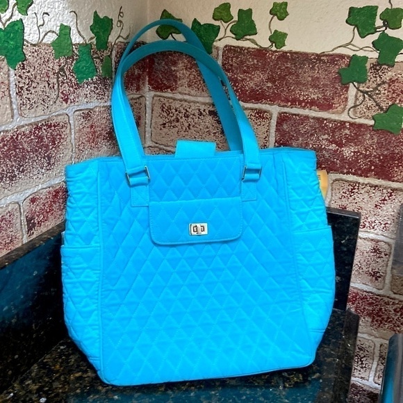 Vera Bradley Handbags - Teal Vera Bradley shoulder bag 2 straps